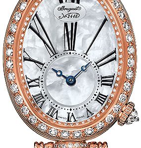 Breguet Damklocka 8928BR-51-J20-DD00 Reine De Naples Vit/18 karat