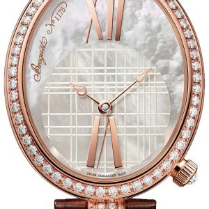 Breguet Damklocka 8965BR-5W-986-DD0D Reine De Naples Vit/Läder