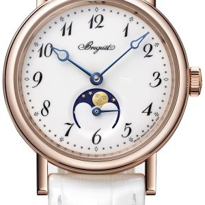 Breguet Damklocka 9087BR-29-964 Classique Vit/Läder Ø30 mm