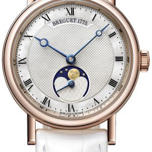 Breguet Damklocka 9087BR-52-964 Classique Vit/Läder Ø30 mm