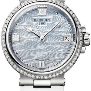 Breguet Damklocka 9518BB-V2-584-D000 Marine Blå/Gummi Ø33.8 mm