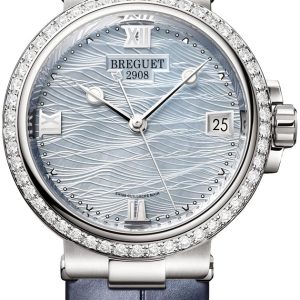 Breguet Damklocka 9518BB-V2-984-D000 Marine Blå/Läder Ø33.8 mm