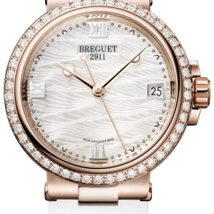 Breguet Damklocka 9518BR-52-584-D000 Marine Vit/Gummi Ø33.8 mm