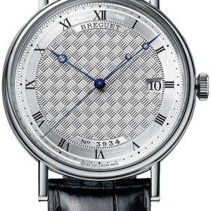 Breguet Herrklocka 5177BB-12-9V6 Classique Silverfärgad/Läder Ø38