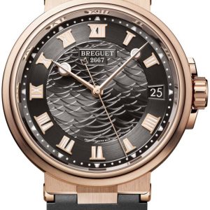 Breguet Herrklocka 5517BR-G3-5ZU Marine Grå/Gummi Ø40 mm