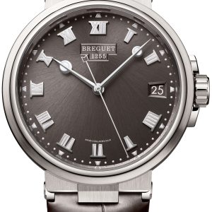 Breguet Herrklocka 5517TI-G2-9ZU Marine Grå/Läder Ø40 mm