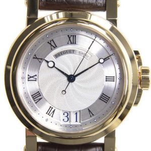 Breguet Herrklocka 5817BA-12-9V8 Marine Silverfärgad/Läder Ø39 mm