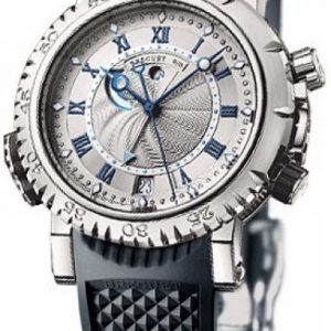 Breguet Herrklocka 5847BB-12-5ZV Marine Silverfärgad/Gummi Ø45 mm