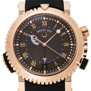 Breguet Herrklocka 5847BR-Z2-5ZV Marine Svart/Gummi Ø45 mm