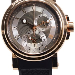 Breguet Herrklocka 5857BR-Z2-5ZU Marine Svart/Gummi Ø42 mm