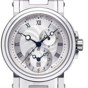 Breguet Herrklocka 5857ST-12-SZ0 Marine Silverfärgad/Stål Ø42 mm