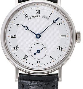 Breguet Herrklocka 5907BB-12-984 Classique Silverfärgad/Läder