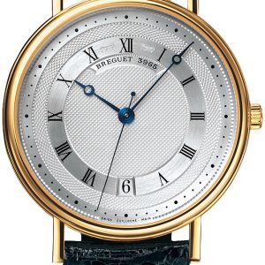 Breguet Herrklocka 5930BA-12-986 Classique Silverfärgad/Läder