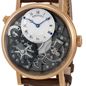 Breguet Herrklocka 7067BR-G1-9W6 Tradition Silverfärgad/Läder Ø40