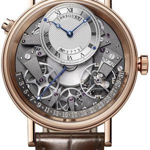 Breguet Herrklocka 7597BR-G1-9WU Tradition Silverfärgad/Läder Ø40