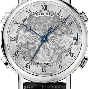 Breguet Herrklocka 7800BB-11-9YV Classique Silverfärgad/Läder Ø48