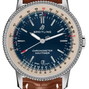 Breitling A17325211C1P2 Navitimer 01 Blå/Läder Ø38 mm