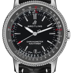 Breitling A17325241B1P1 Navitimer 01 Svart/Läder Ø38 mm