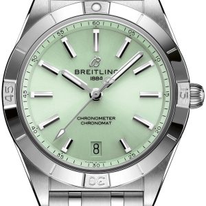 Breitling Damklocka A10380101L1A1 Chronomat Automatic 36 Grön/Stål