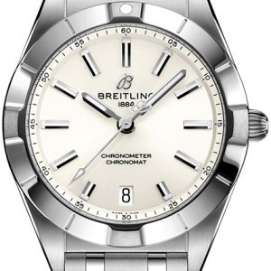 Breitling Damklocka A77310101A2A1 Chronomat 32 Vit/Stål Ø32 mm