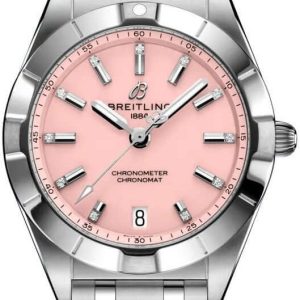 Breitling Damklocka A77310101K1A1 Chronomat 32 Rosa/Stål Ø32 mm