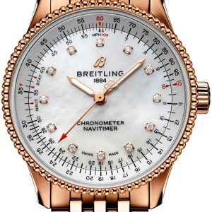 Breitling Damklocka R17395211A1R1 Navitimer Automatic 35 Vit/18 karat