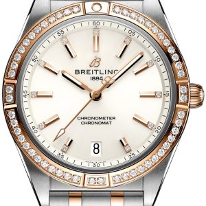 Breitling Damklocka U10380591A1U1 Chronomat Automatic 36 Vit/18 karat