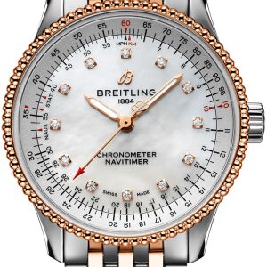 Breitling Damklocka U17395211A1U1 Navitimer Automatic 35 Vit/18 karat