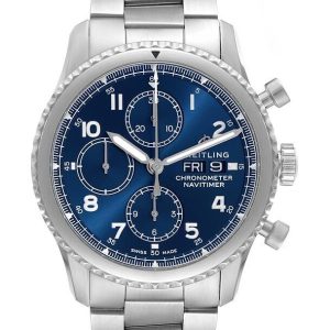 Breitling Herrklocka A13314101C1A1 Navitimer Chronograph Blå/Stål