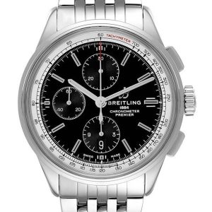 Breitling Herrklocka A13315351B1A1 Premier Chronograph 42 Svart/Stål