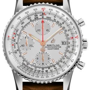 Breitling Herrklocka A13324121G1X1 Navitimer 01 Silverfärgad/Läder