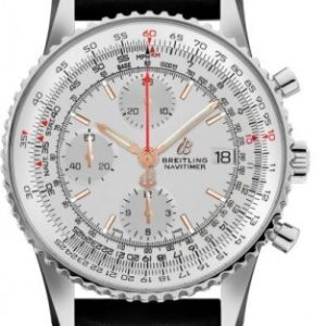 Breitling Herrklocka A13324121G1X2 Navitimer 01 Silverfärgad/Läder