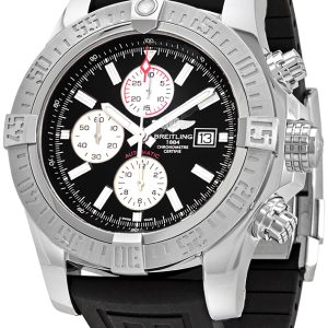 Breitling Herrklocka A13371111B1S1 Super Avenger Ii Svart/Gummi Ø48