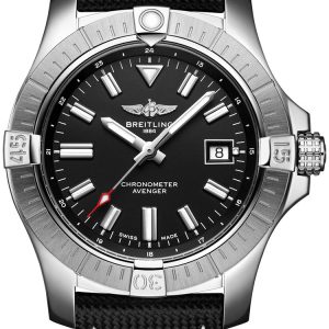 Breitling Herrklocka A17318101B1X2 Avenger Automatic 43 Svart/Läder