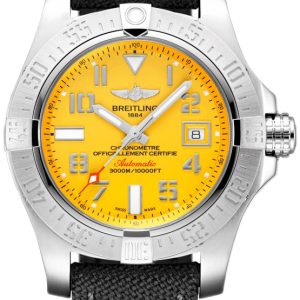 Breitling Herrklocka A17331101I1W1 Avenger Ii Seawolf Gul/Läder Ø45