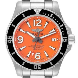 Breitling Herrklocka A17366D71O1A1 Superocean Ii 42 Orange/Stål Ø42