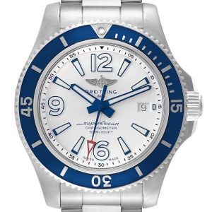 Breitling Herrklocka A17366D81A1A1 Superocean 42 Vit/Stål Ø42 mm