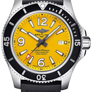 Breitling Herrklocka A17367021I1S1 Superocean 44 Gul/Gummi Ø44 mm