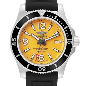 Breitling Herrklocka A17367021I1S2 Superocean 44 Gul/Gummi Ø44 mm