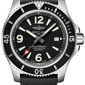 Breitling Herrklocka A17367D71B1S1 Superocean 44 Svart/Gummi Ø44 mm