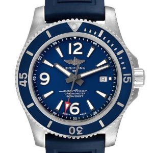 Breitling Herrklocka A17367D81C1S2 Superocean 44 Blå/Gummi Ø44 mm