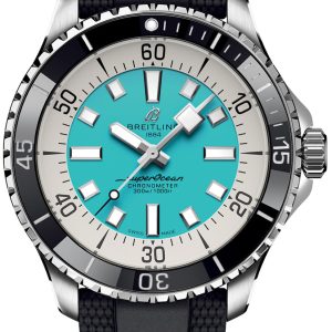 Breitling Herrklocka A17376211L2S1 Superocean Automatic 44 Blå/Gummi