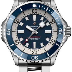 Breitling Herrklocka A17378E71C1A1 Superocean Automatic 46 Blå/Stål