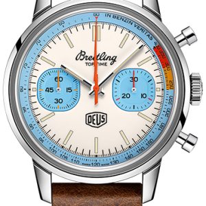 Breitling Herrklocka A233112A1A1X1 Top Time Deus Vit/Läder Ø41 mm