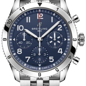 Breitling Herrklocka A233801A1C1A1 Classic Avi Blå/Stål Ø42 mm