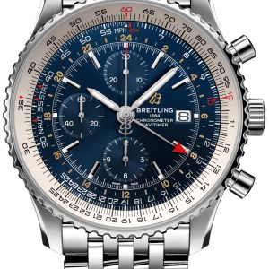 Breitling Herrklocka A24322121C2A1 Navitimer Gmt Blå/Stål Ø46 mm