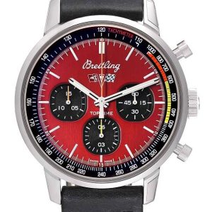 Breitling Herrklocka A25310241K1X1 Premier Top Time Röd/Läder Ø42