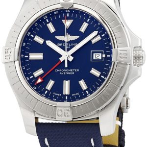 Breitling Herrklocka A32395101C1X2 Avenger Ii Gmt Blå/Läder Ø43 mm