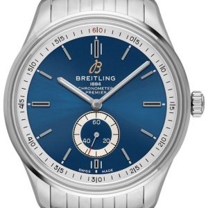 Breitling Herrklocka A37340351C1A1 Premier Automatic Blå/Stål Ø40