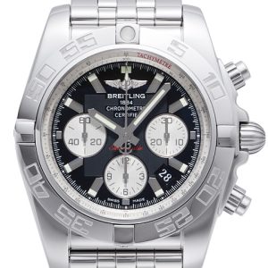 Breitling Herrklocka AB011012-B967-375A Chronomat 44 Svart/Stål Ø44